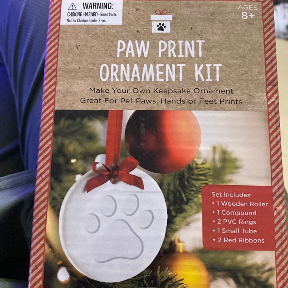 Paw print ornament kit